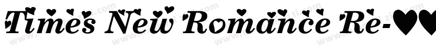 Times New Romance Re字体转换